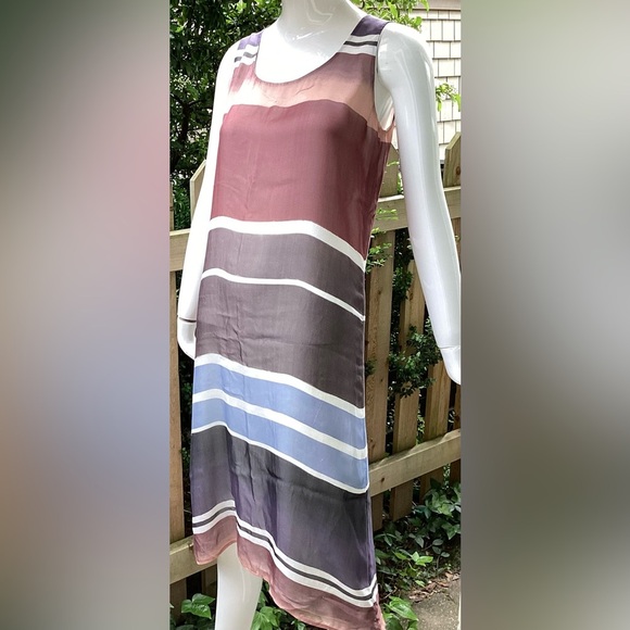 Sleeveless Lined Silk Lafayette Dress - Picture 2 of 10